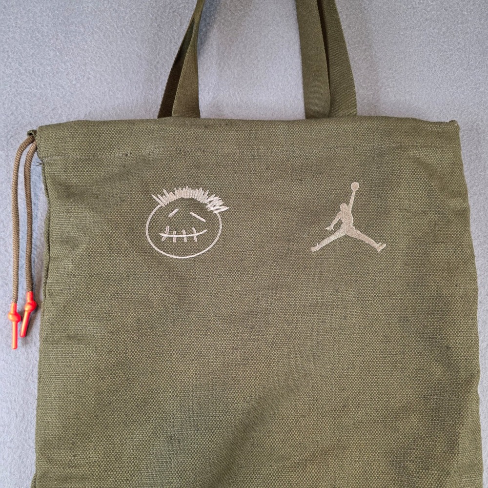 Jordan x Travis Scott Cactus‎ Jack Canvas Tote Bag Olive Green Streetwear